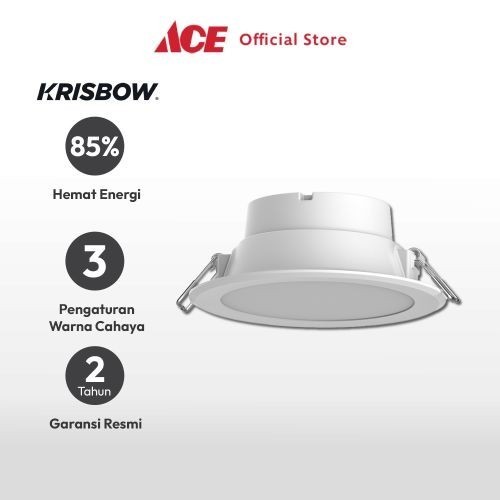Ace - Krisbow Triluz Lampu Downlight Led 9 Watt