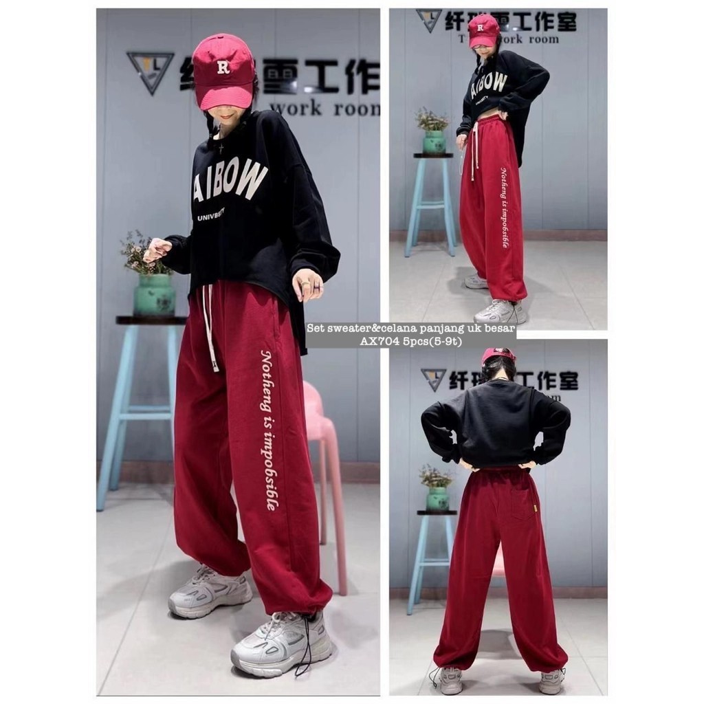Set Sweater & Celana Panjang AX704