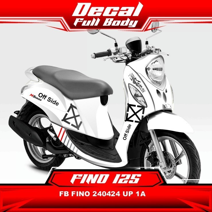 Stiker Sticker Decal Motor FINO 125 Full Body 240424 UP Biru