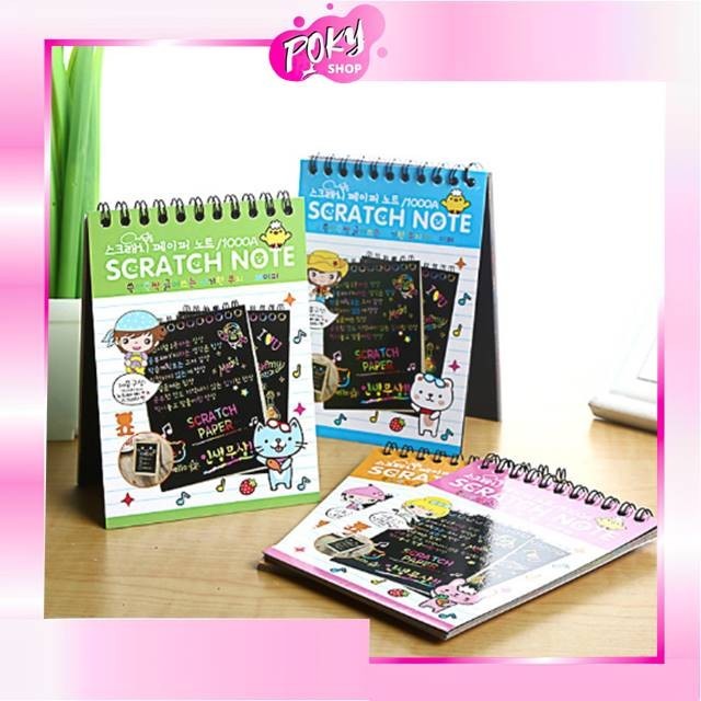 

POKY- 5817 Scratch Note Mini / Buku Gambar Mini Tulis Gores Ajaib Colourfull / Buku Magic Warna Colourful Scratch Note Kecil