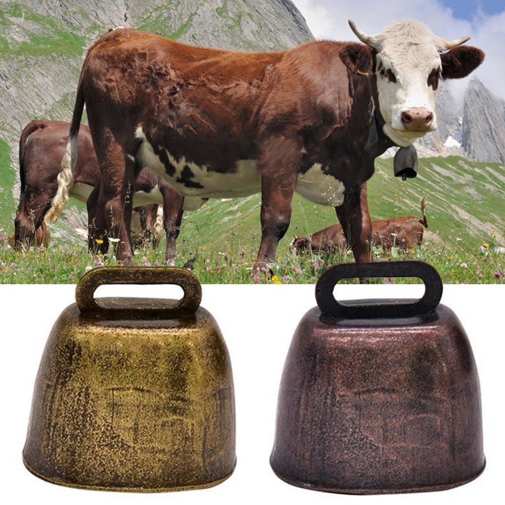 Grazing Bell Cow Horse Sheep Grazing Copper Bells Metal Retro Pet Bell Farm Copper Loud Crisp Ring F