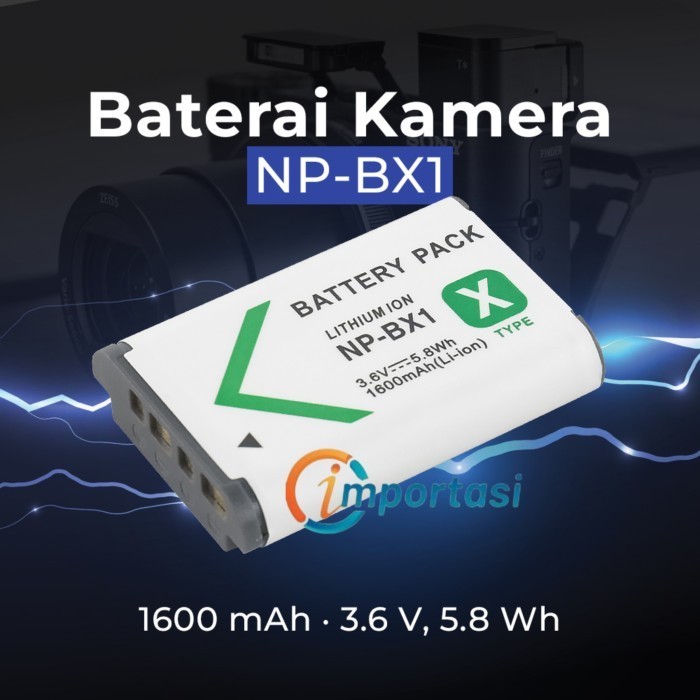 Battery NP-BX1 3.6v 1600mAh Camera Sony RX100 ZV1 WX350 RX1 HX99 WX500