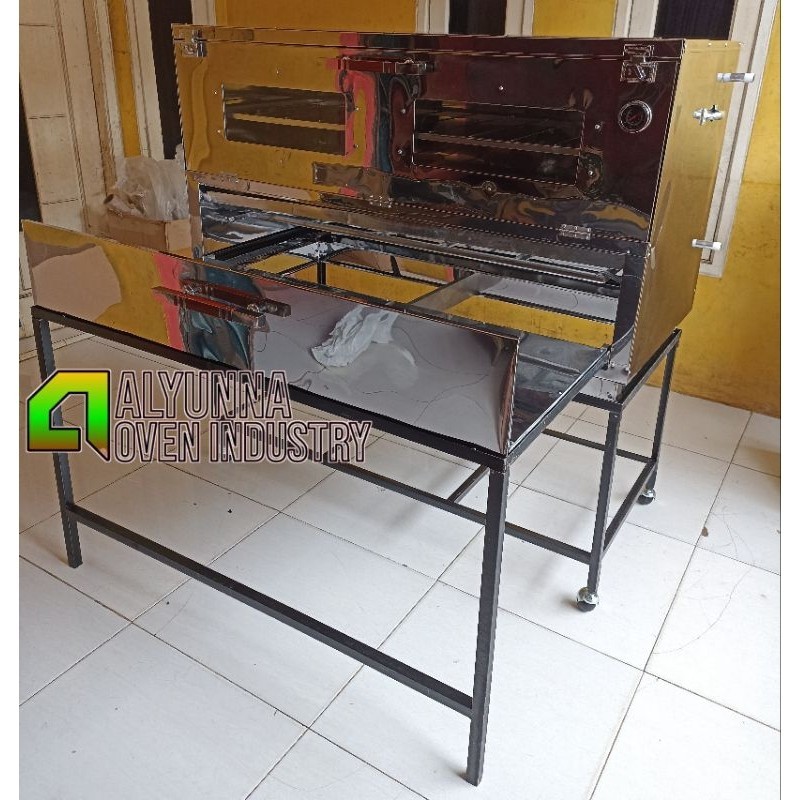 OVEN GAS MULTIFUNGSI 100X55X70 BAHAN STAINLES, OVEN GAS LAPIS LEGIT