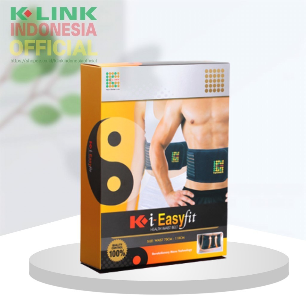 K I EASY FIT K-LINK ORIGINAL TALI PINGGANG KESEHATAN / SABUK TERAPI PRIA WANITA