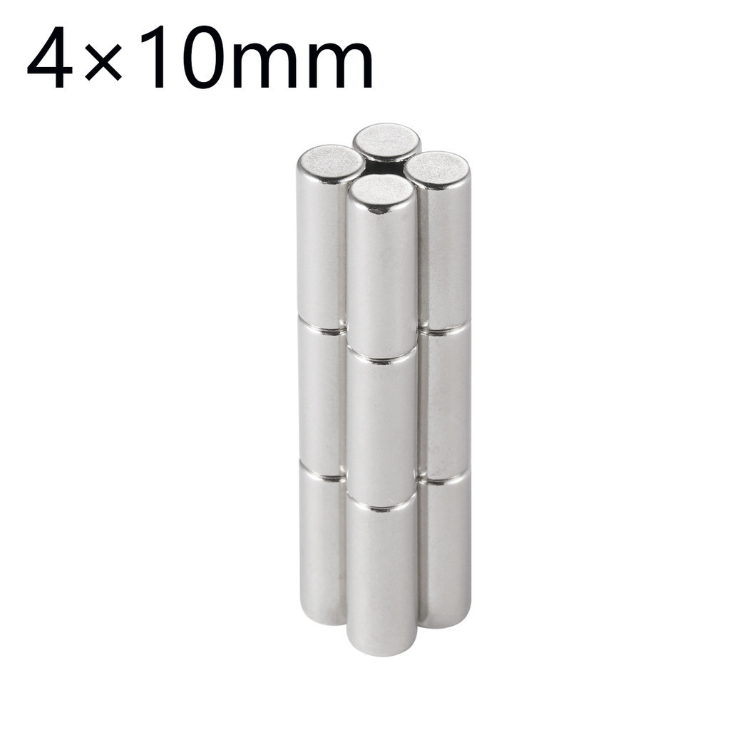 

20~130pcs 4x10mm Small Round Neodymium Magnet Set N35 Permanent Tiny Rare Earth Disc for Fridge Magnets Magnetic Sticky Note DIY
