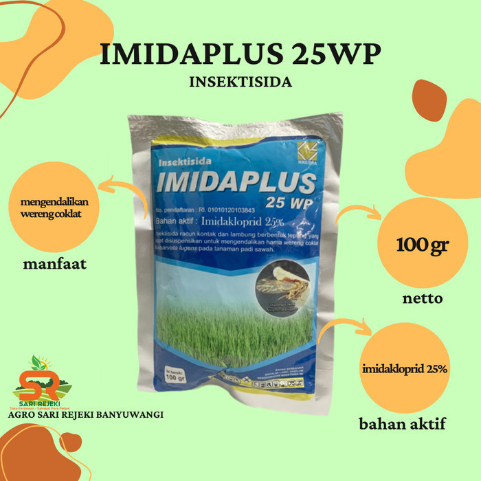 Avidor IMIDAPLUS 25WP Insektisida Obat Pengendali Hama Wereng Coklat Tanaman Padi