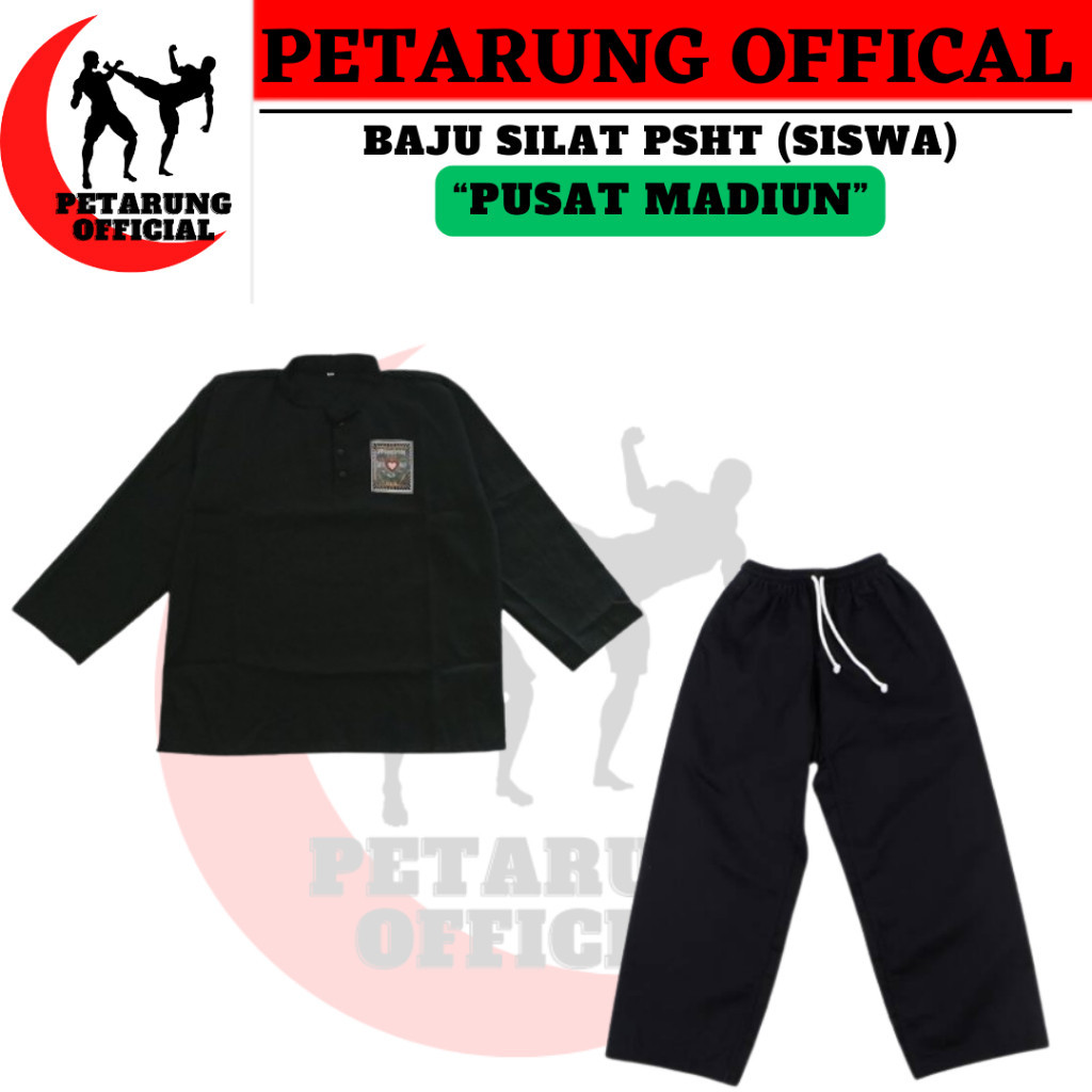 seragam silat siswa psht /sakral siswa psht /seragam silat /baju silat psht siswa