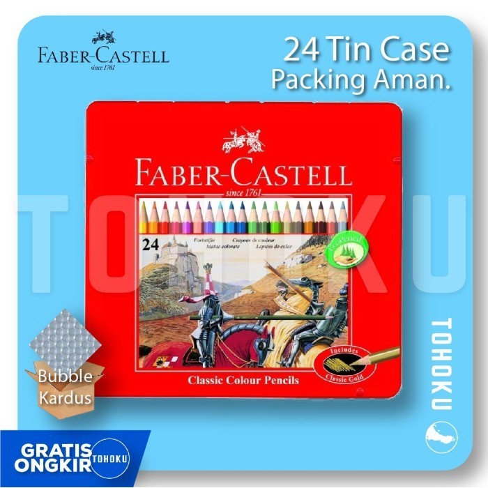 

Faber Castell 24 Classic Tin Case (Kotak) - Pensil Warna Kotak Kaleng