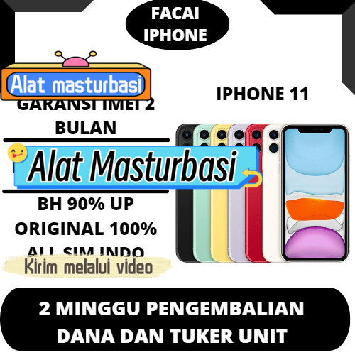 （pr­odu­k se­ks, lih­at vid­eo） iPhone 11 64GB/128GB/BH:90%atas BEKAS/SECOND/ORIGINAL/LIKE NEW 99%
