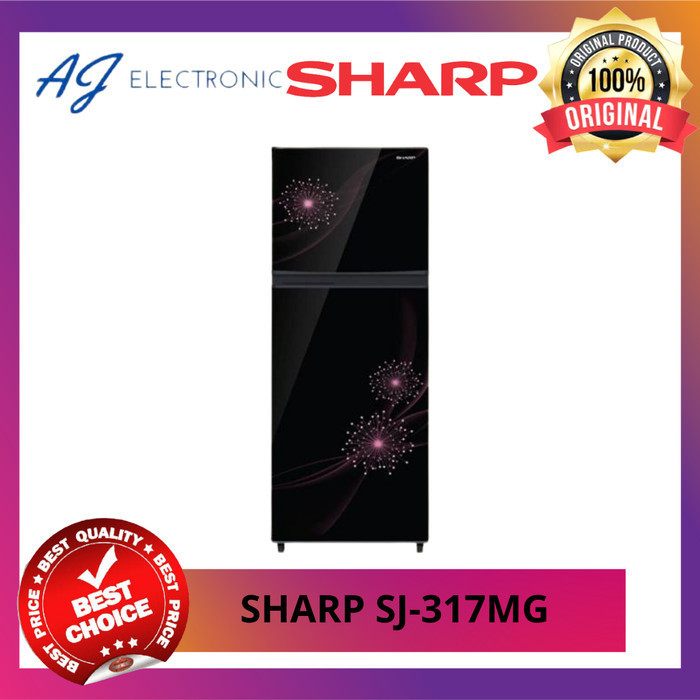 KULKAS SHARP SJ-317-MG / SJ317MG / SJ 317MG , 2 PINTU