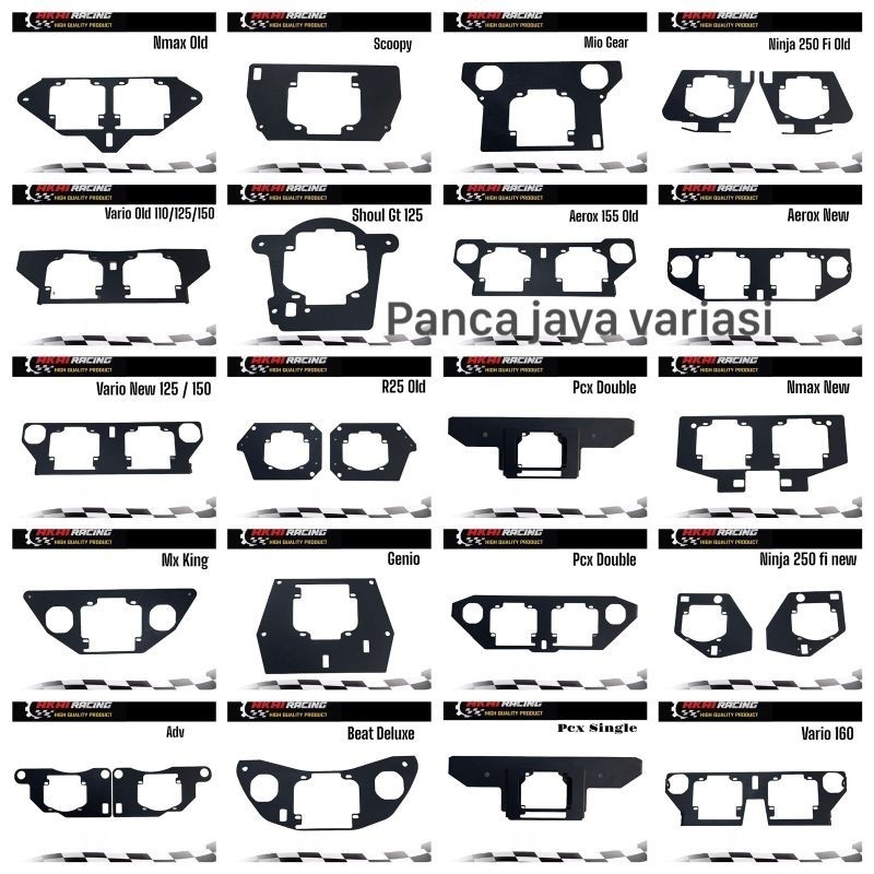 Bracket Breket Dudukan Lampu Projie Biled 2,5 inch HID Vario 160 Vario 125/150 New Vario 160 New bea