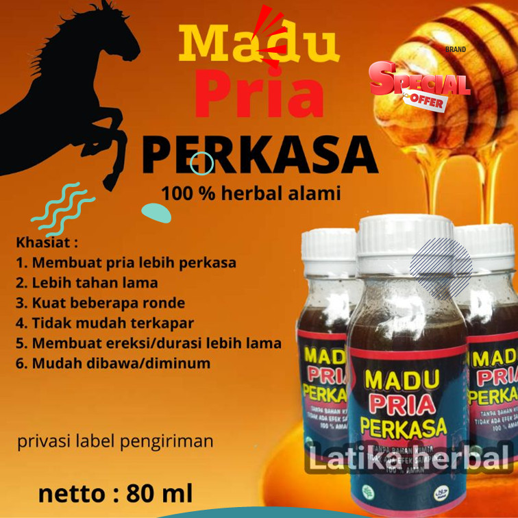 Madu Pria Perkasa original 100% OBAT KUAT - MADU PRIA PERKASA HCS - Madu Daya Tahan Tubuh - Madu Kua