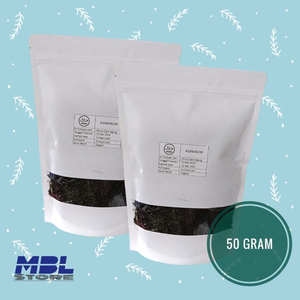 

Rumput laut Yaki kizaminori 50 gram