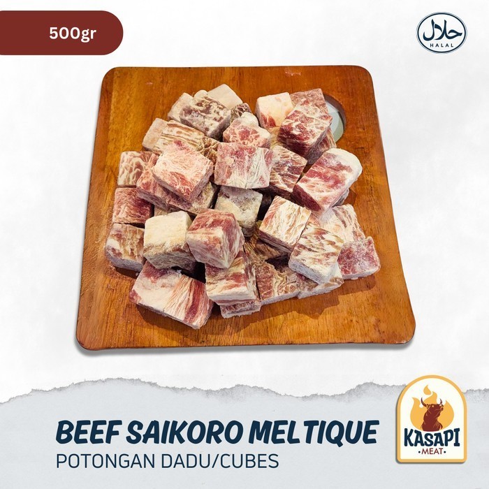 

Saikoro Japanese Cube Beef 500gr Daging BBQ Grill Dadu 2x2