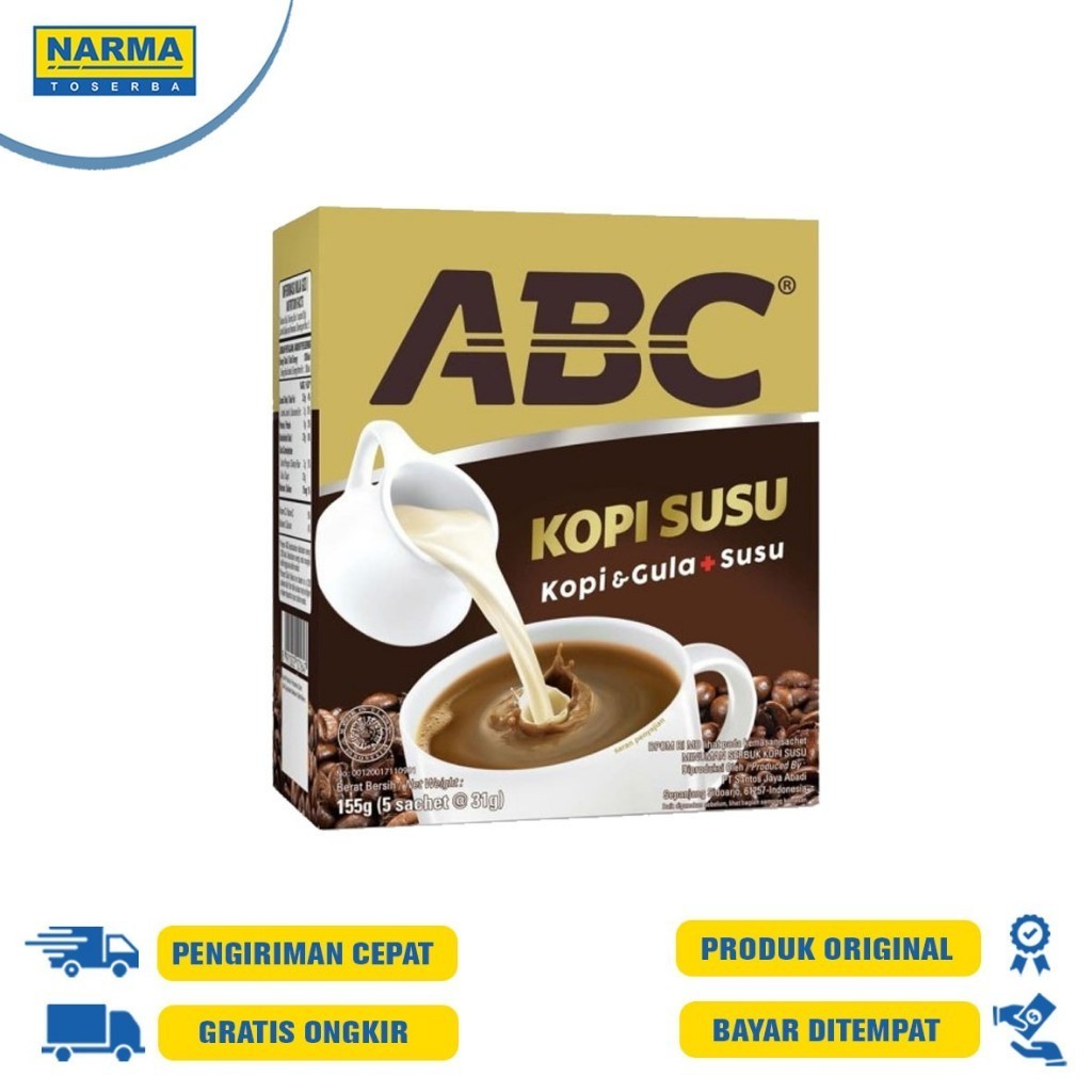 

ABC SUSU BOX 5X31GR, & BAG/KOPI SUSU/ABC SUSU