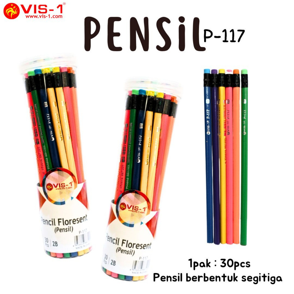 

Pensil Vis-1 2B Warna P-117 ( Satuan )