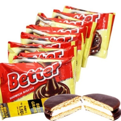 

BETTER SANDWICH BISCUIT VANILLA CREAM Renceng isi 10 pcs x 22gr