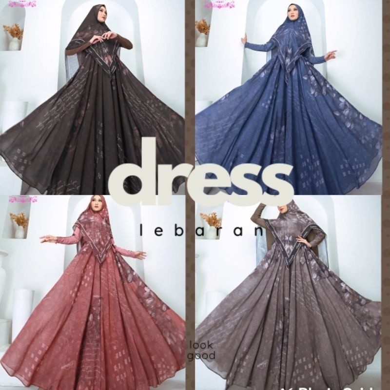 DAVEENA Series by HUMAIRA  Series by Humaira Gamis Syari HUMAIRA Syari Branded Gamis Ceruty Babydoll