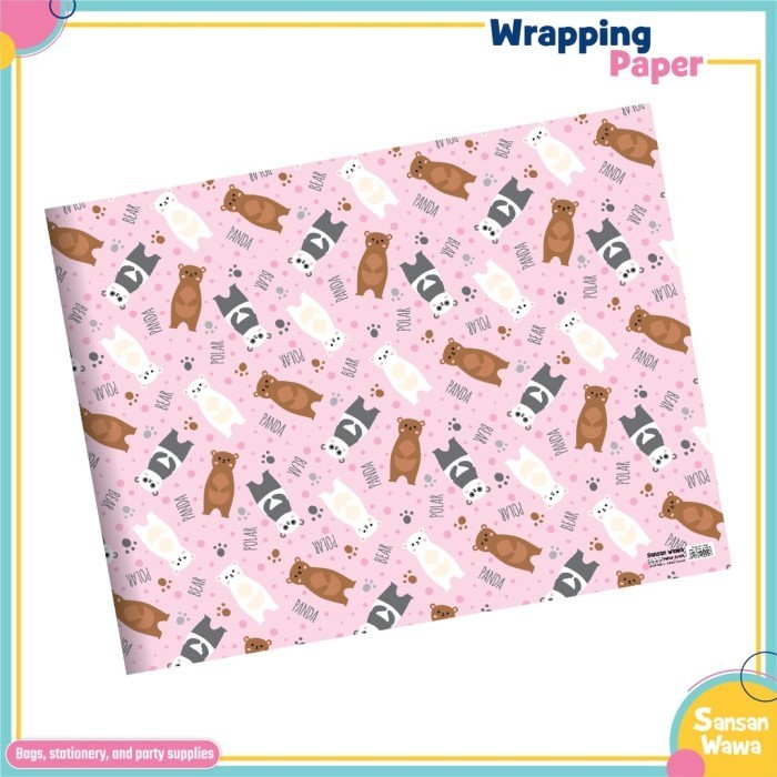 

Kertas Kado Sansan Wawa Motif Kids Anak Mobil, Dinosaurus Isi 5 lembar - Dino-5873