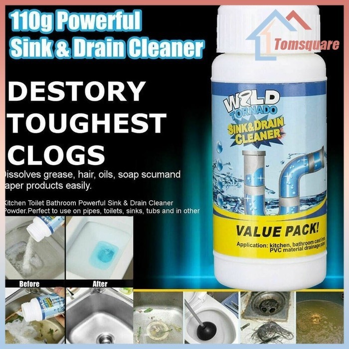 WILD TORNADO Pembersih Pipa Saluran Air Anti Mampet Wastafel Wc Pipa