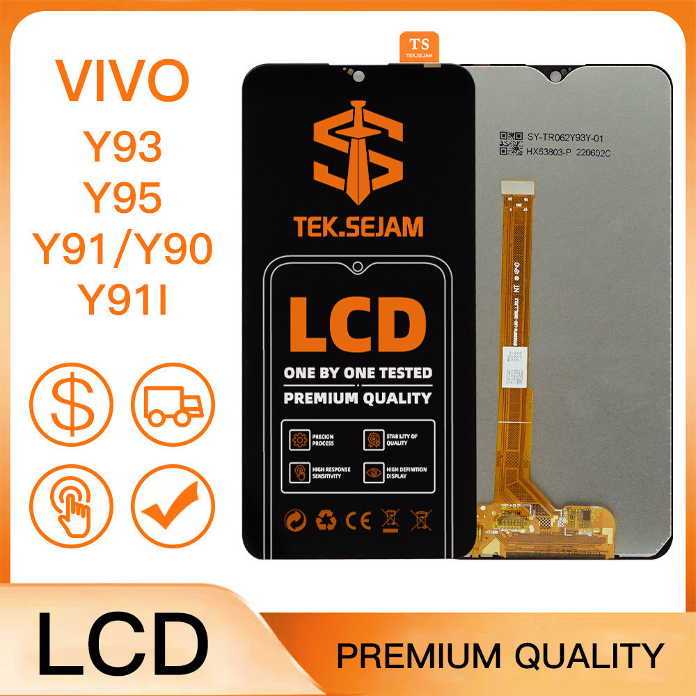 【ASLI】Layar LCD VIVO Y91/Y93/Y95/Y1s/Y90/Y91c/Y91i/Y93s original 100% Full set