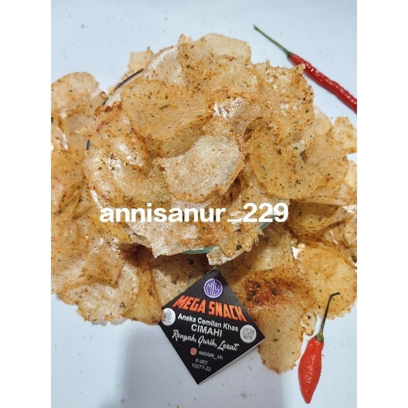 

Kripik Kaca Pedas daun jeruk 250 gr
