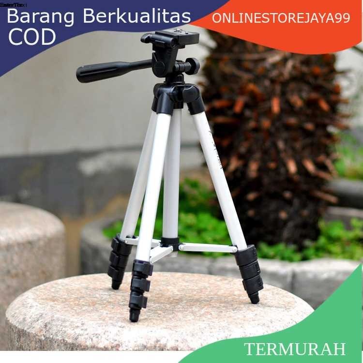 Tripod Kamera Teleskopik 4 Bagian dengan Kepala Panning 1M -