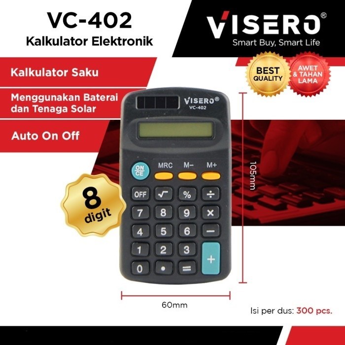 

Calculator / Kalkulator Saku Visero VC-402 (8 Digit)