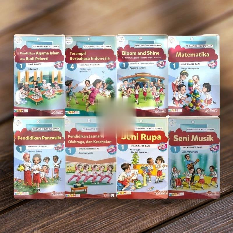 Matematika Bahasa Indonesia Inggris Agama PKN Seni Rupa Musik PJOK SD Kelas 1 Kurikulum Merdeka Glob