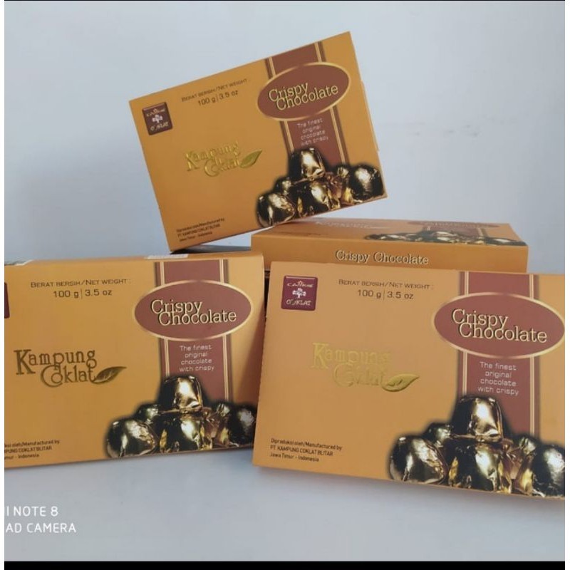 

COKLAT Boks CRISPY 100gr - Kampung Coklat Blitar