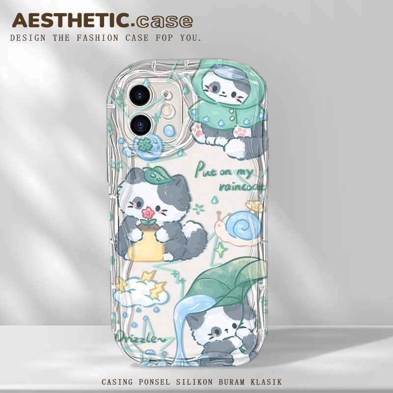 Aesthetic unik dan lucu cewek softcase silikon android for oppo a16 a15 a9 a7 a5 a12 a16s a31 a93 a1