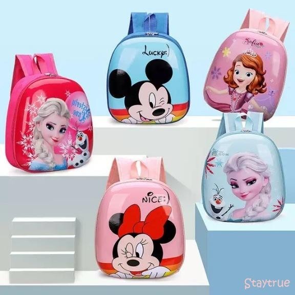 Staytrue-TAS SEKOLAH PAUD TAS RANSEL TELUR ANAK TAS ANAK HARDCASE TAS SEKOLAH ANAK TAS ANAK TK TAS R