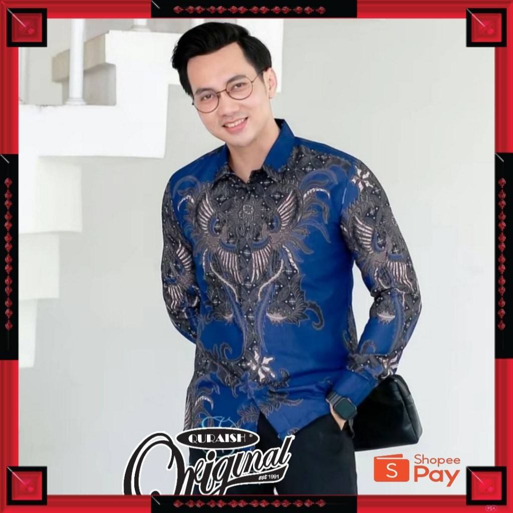 [PREMIUM ORIGINAL] Kemeja Batik Pria Lengan Panjang Moderen Premium Keren Dewasa Anak Muda Terjangka