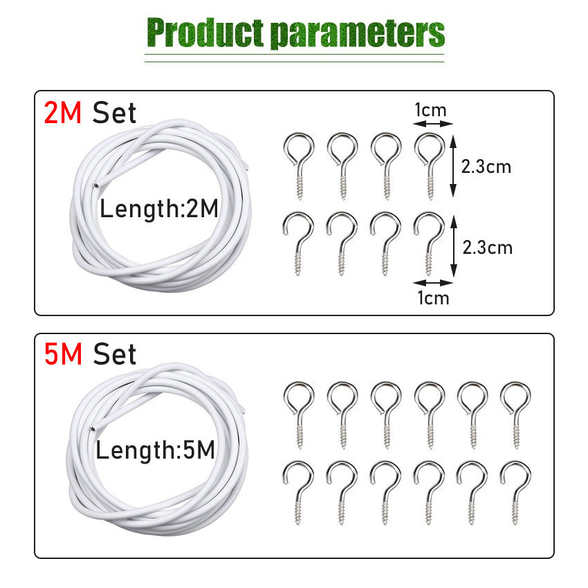 5Meter Kawat Gorden Kolong Dapur Tali Hordeng Alat Pasang Korden Kawat Spiral / Tali Gordeng kawat