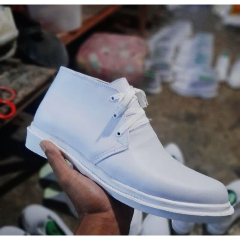 PROMO COD sepatu pdh putih terbaru tni AD PASKIBRA BRIMOB TNI AL AU LURAH FANTOFEL