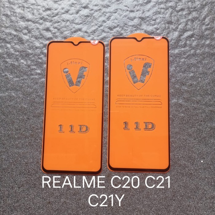 Tempered glass REALME C20 C21 C21Y full layar anti gores kaca screen