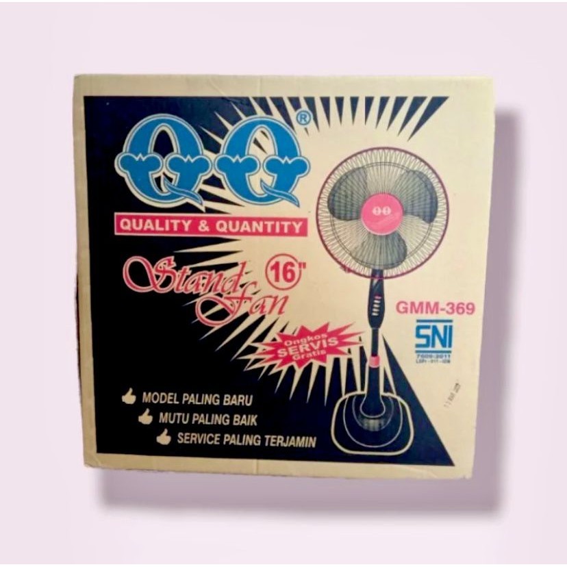QQ Kipas Angin Stand Fan GMM 369 Kipas Angin Berdiri - FM