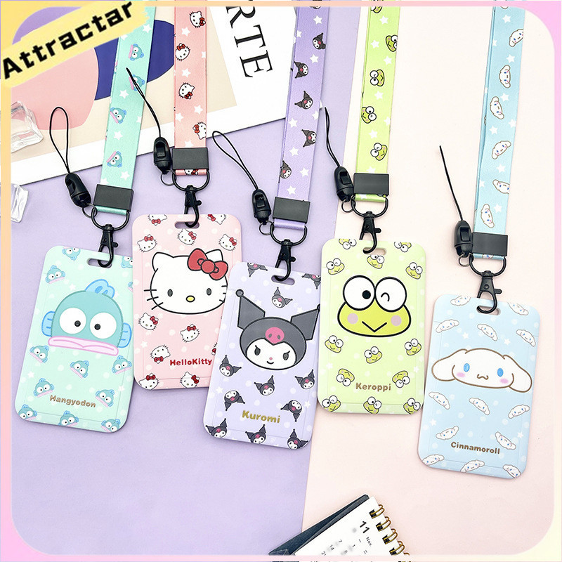 

COD✨Sanrio Student Card Lanyard Card Holder Pemegang Kartu Akses Pemegang Kartu Makanan Pelindung Kartu