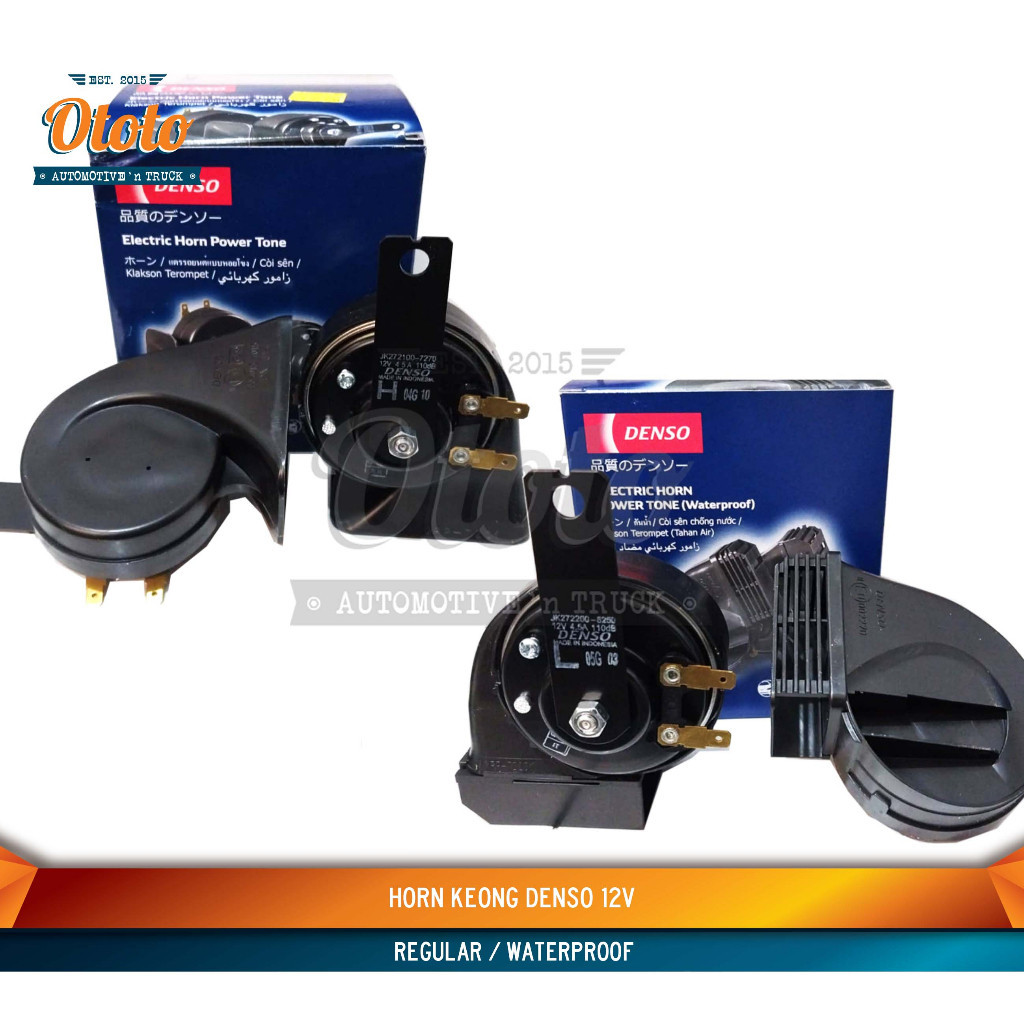 Horn Keong DENSO 12V ORI - Klakson Mobil Motor BIASA / WATERPROFF