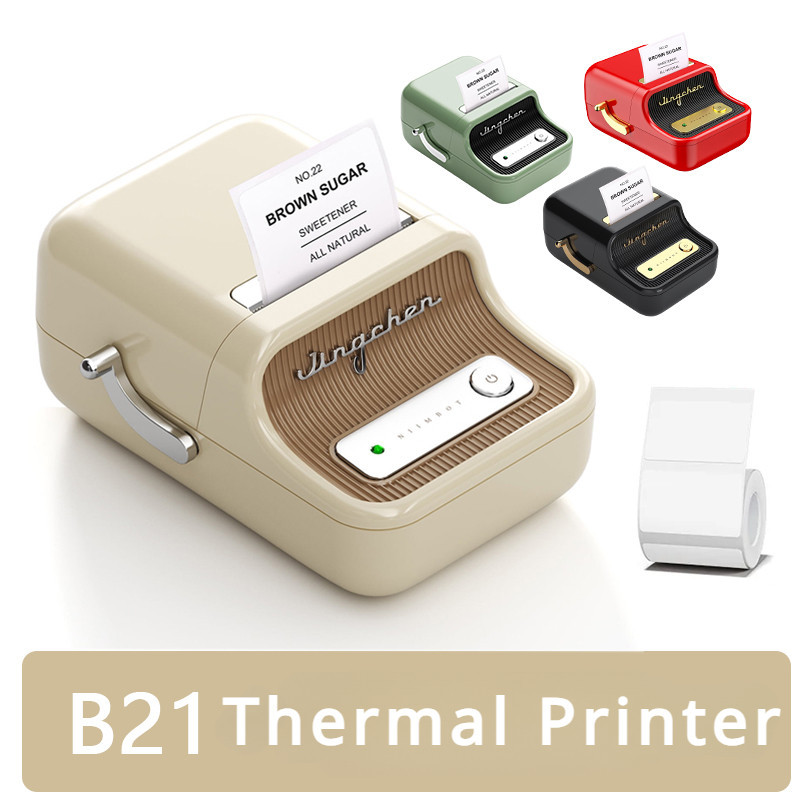 

1Pc Niimbot Mini Portable Thermal Printer Self-adhesive Label Printer For Stickers Niimbot B21 B1 Label Maker Printer
