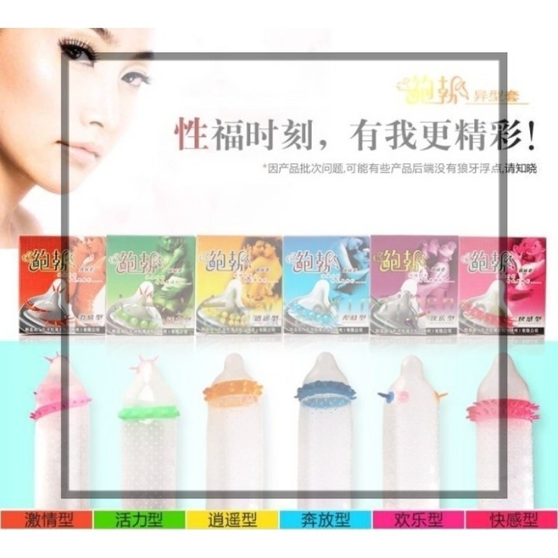 Barang asli baru datang Gas kak promo nih Ready Bisa COD kembali Ready say kondom karakter bergigi #