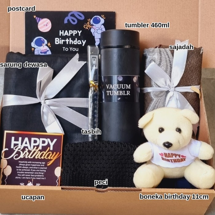 

Kado Cowok Hampers Sarung / Hadiah Cowok Ulang Tahun / Giftbox For Men - Boneka A
