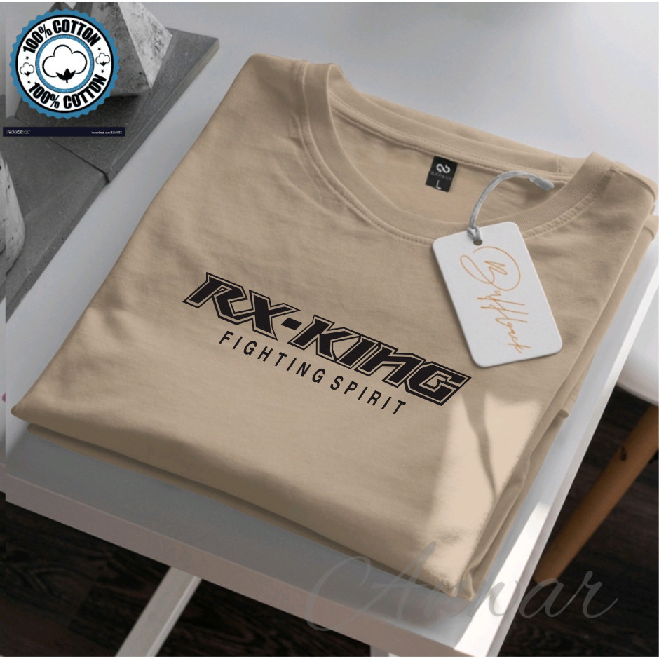 FestKaos Dije Store - Oblong Terlaris Kaos Distro RX king Motif Lengan Pendek Logo Hitam Pria Wanita