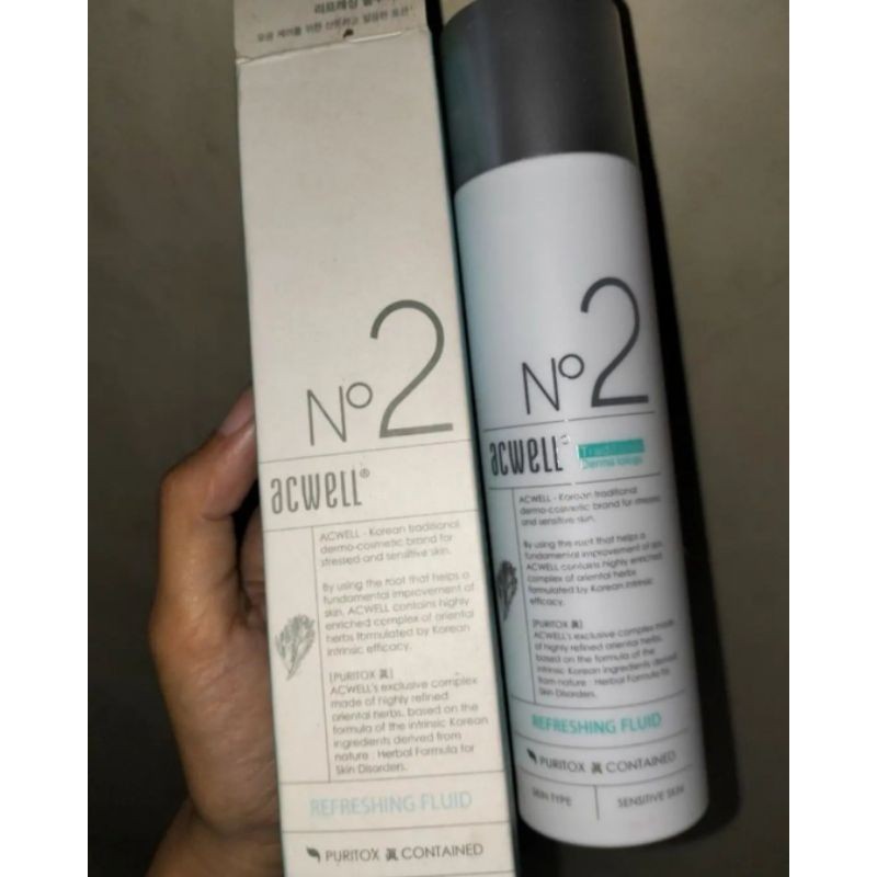Acwell refresing fluid moisturizer preloved