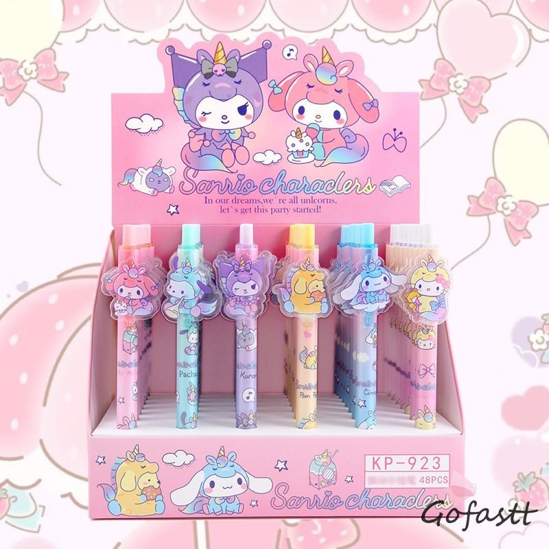 

COD Pena Netral Sanrio Lucu Tekan Pena Air Hitam Pena Gadis Tanda Hati Pena-G