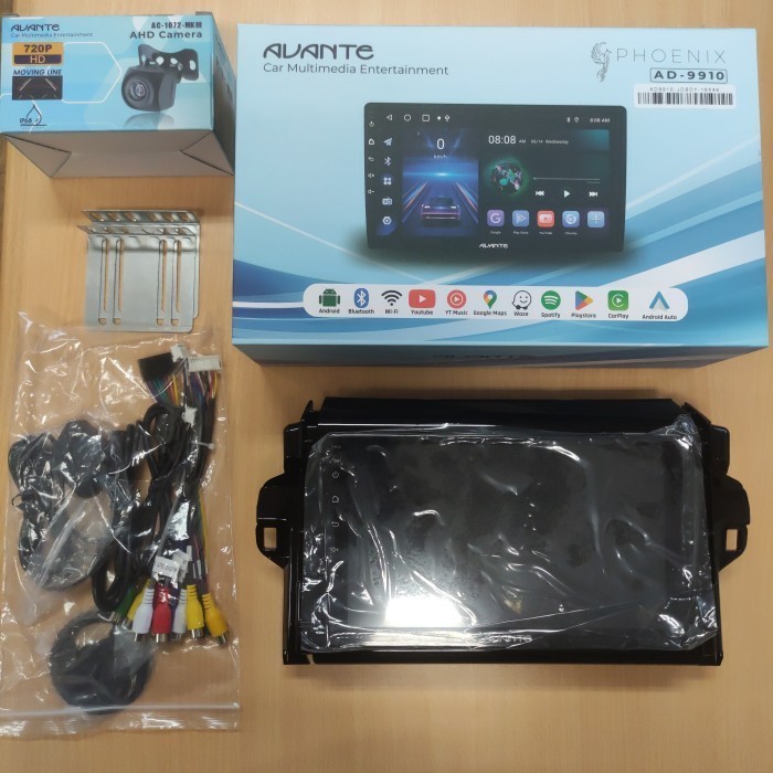 HEAD UNIT ANDROID 9 INCH AVANTE 2/32 OEM FORTUNER 2016 / HEAD UNIT ANDROID AVANTE 9 INCH OEM TOYOTA 