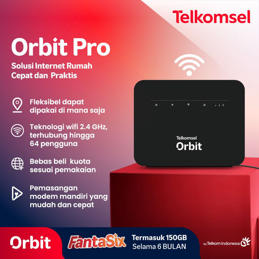 Telkomsel Orbit Pro Modem WiFi 4G High Speed