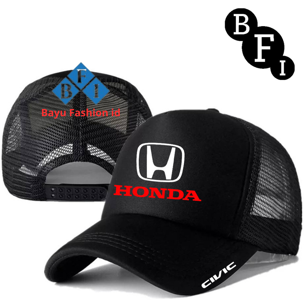 Bayu Fashionn ID Topi Trucker HONDA CIVIC - Topi Distro HONDA CIVIC Logo - Topi HONDA CIVIC Premium 