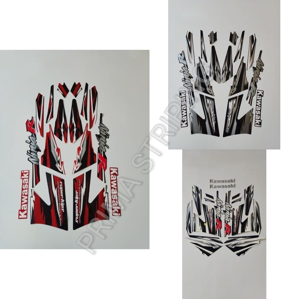 STRIPING STIKER MOTOR NINJA R 2011 PETIR