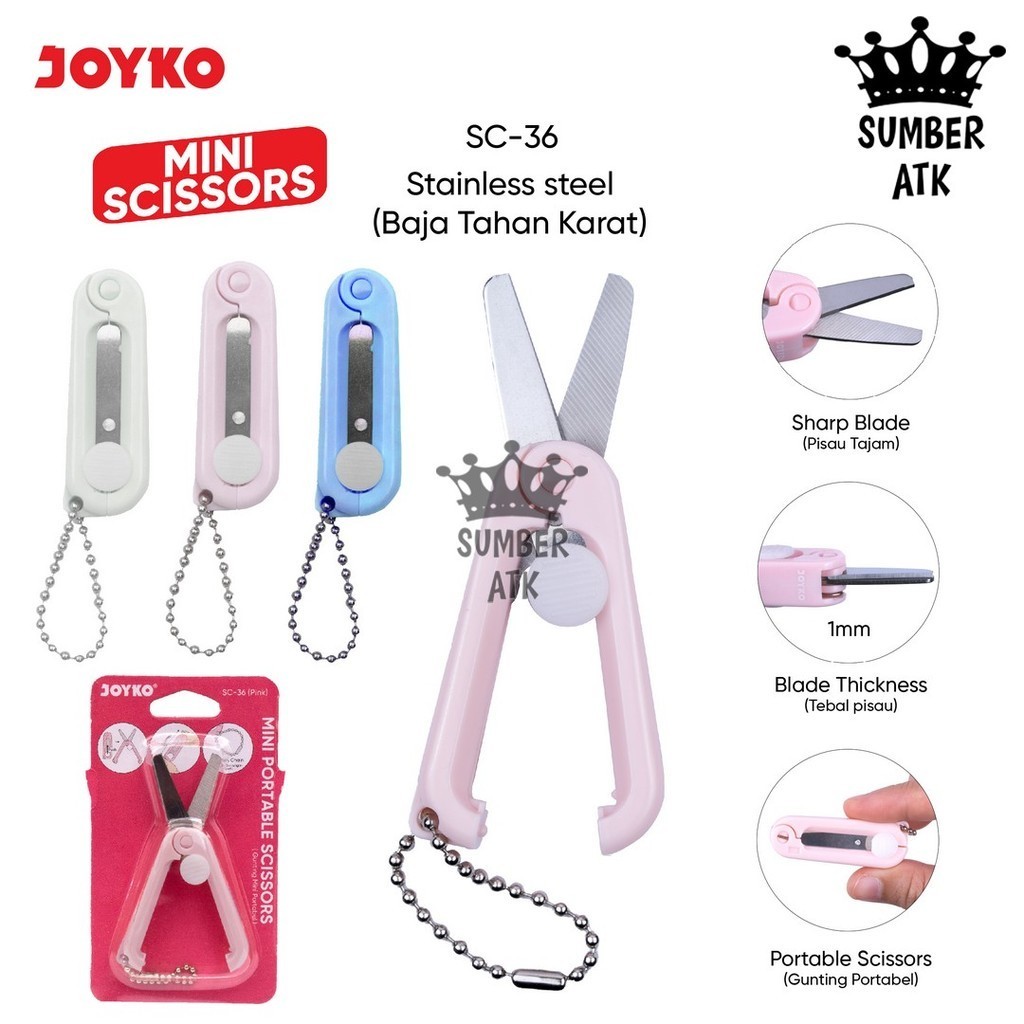 

Gunting Mini Portable Scissors Joyko SC-36